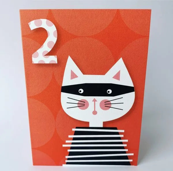 Cat Bandit Age 2 Card