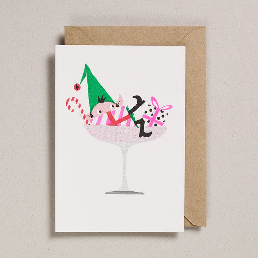 Champagne Elf Card
