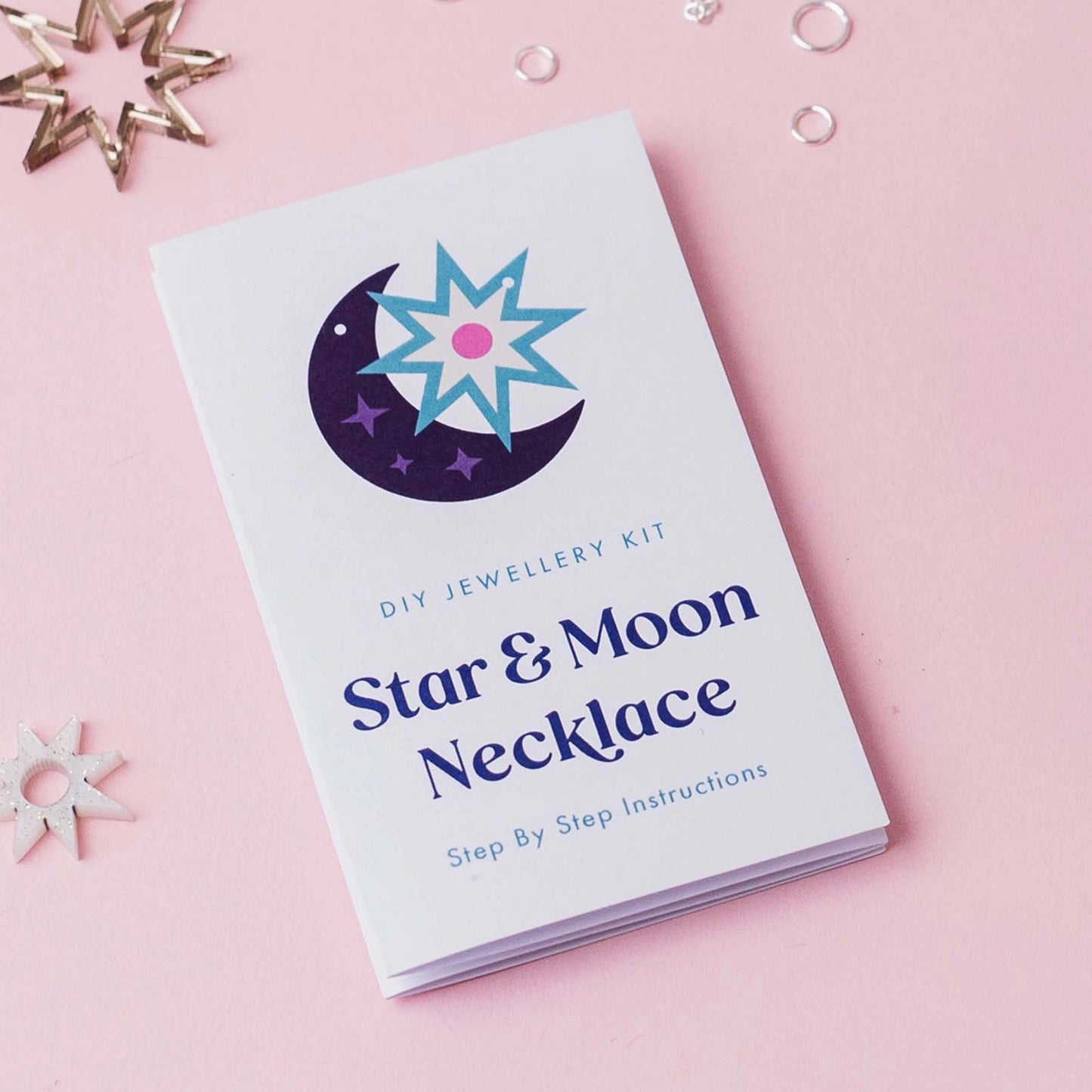 Celestial Moon & Star Necklace Kit - DIY Kit