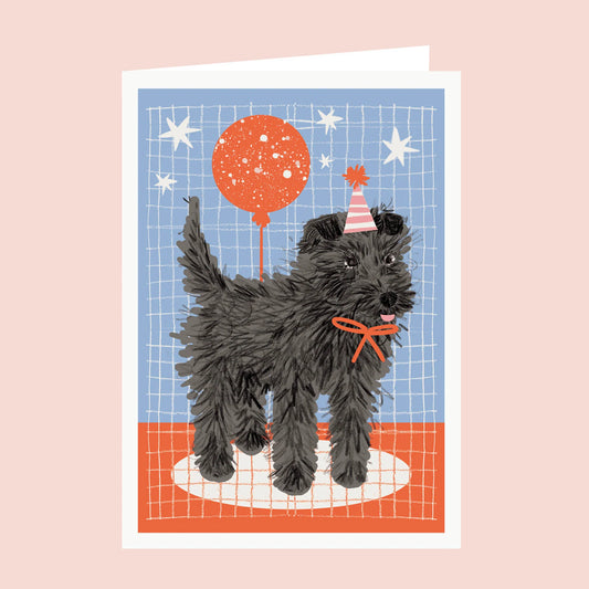 Dog & Balloon Birthday Card