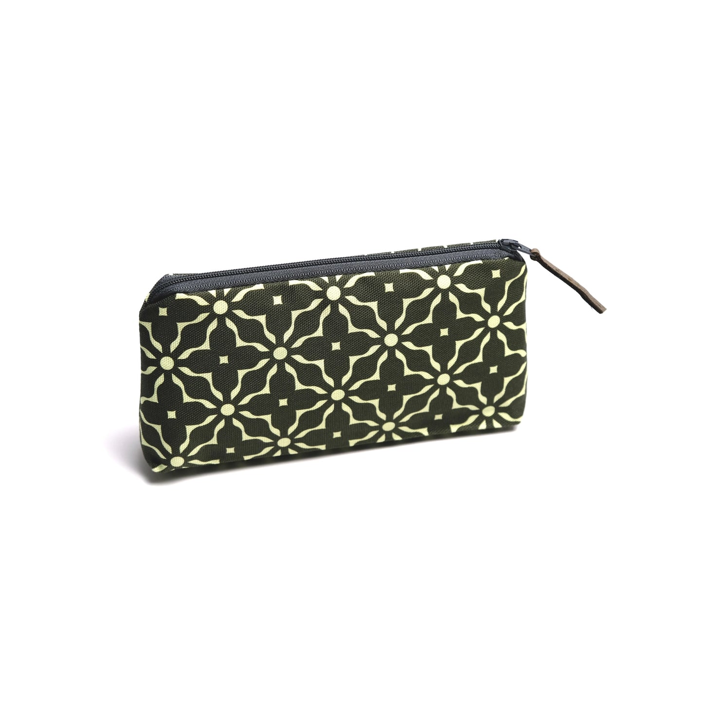 Festival 6 - Green Medium Zipped Pouch