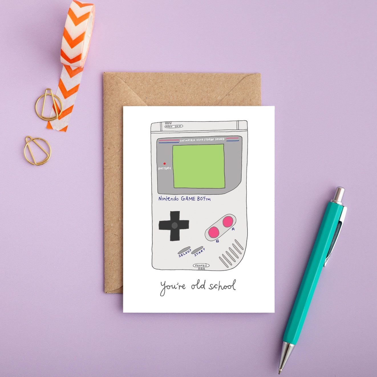 Game Boy Birthday Card
