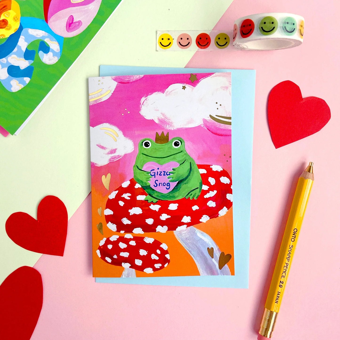 Gizza Snog Frog Card