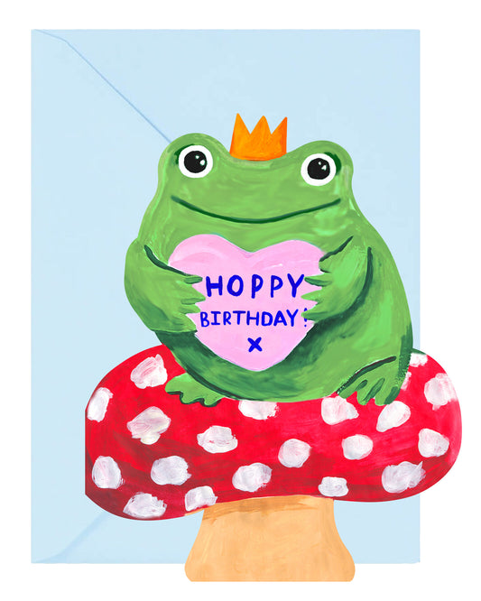 Hoppy Birthday Frog Card