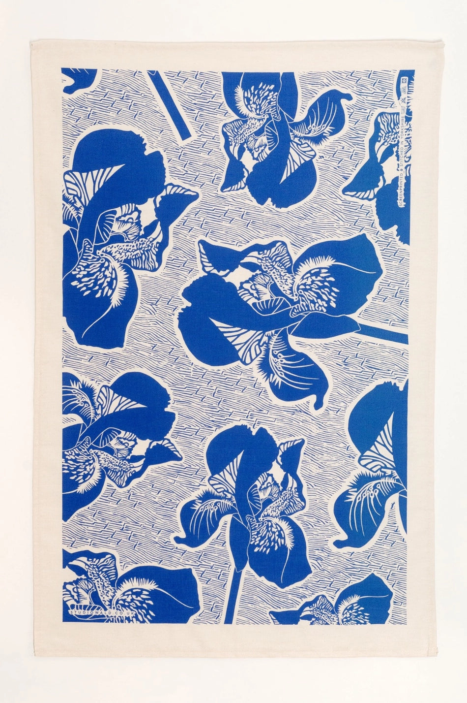 Iris Tea Towel - Blue