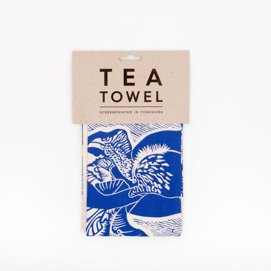 Iris Tea Towel - Blue