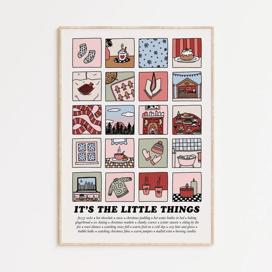 Mae'n The Little Things Quote Print