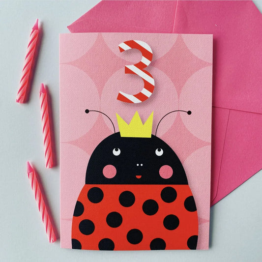 Ladybird Age 3 Card