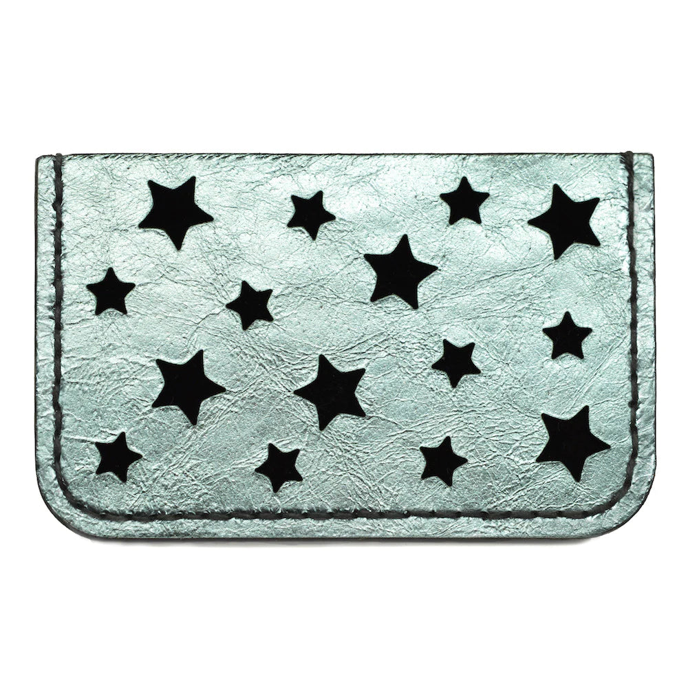 Leather Stars Card Holder