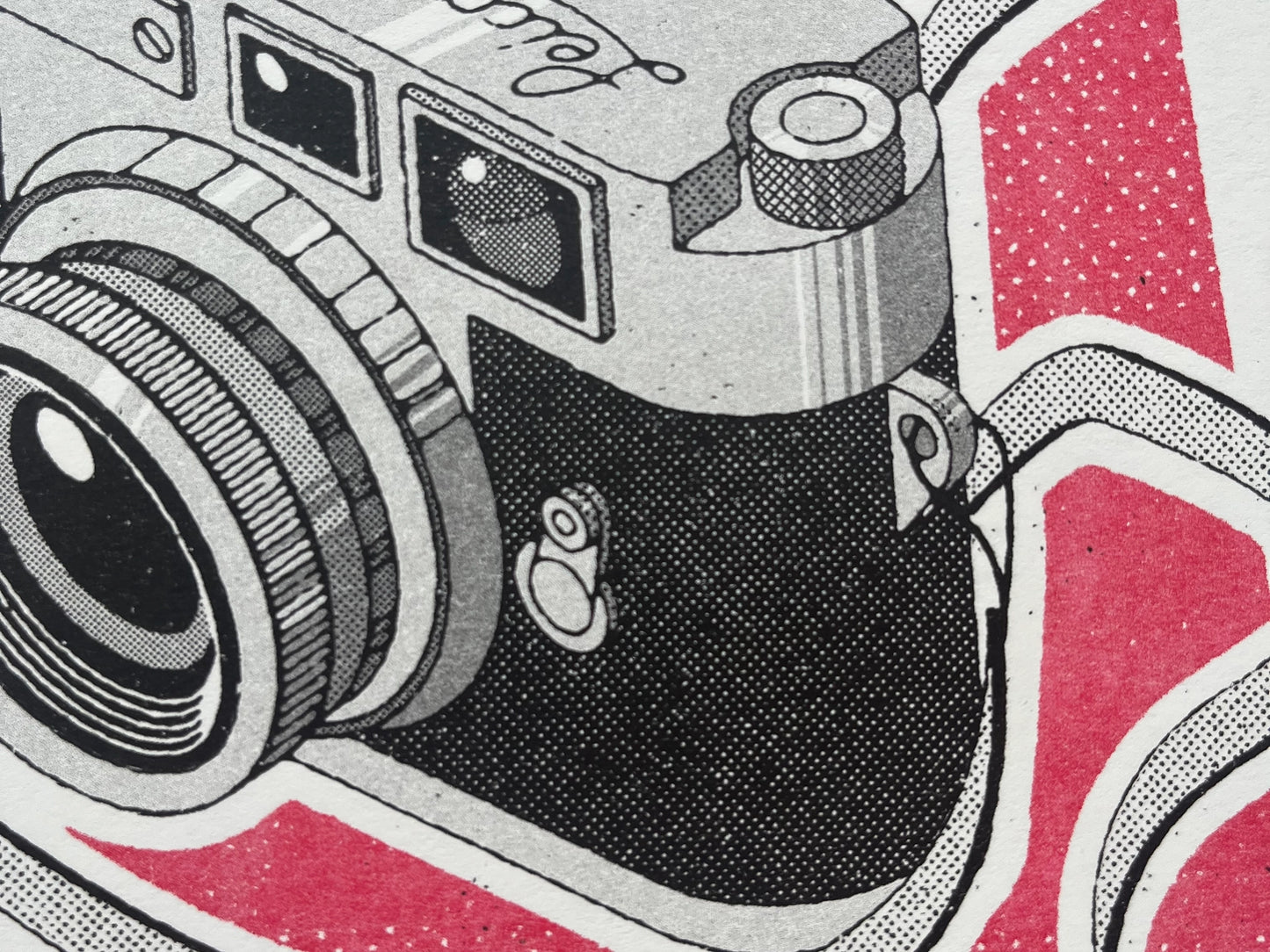 Leica M3 Camera Risograph Print