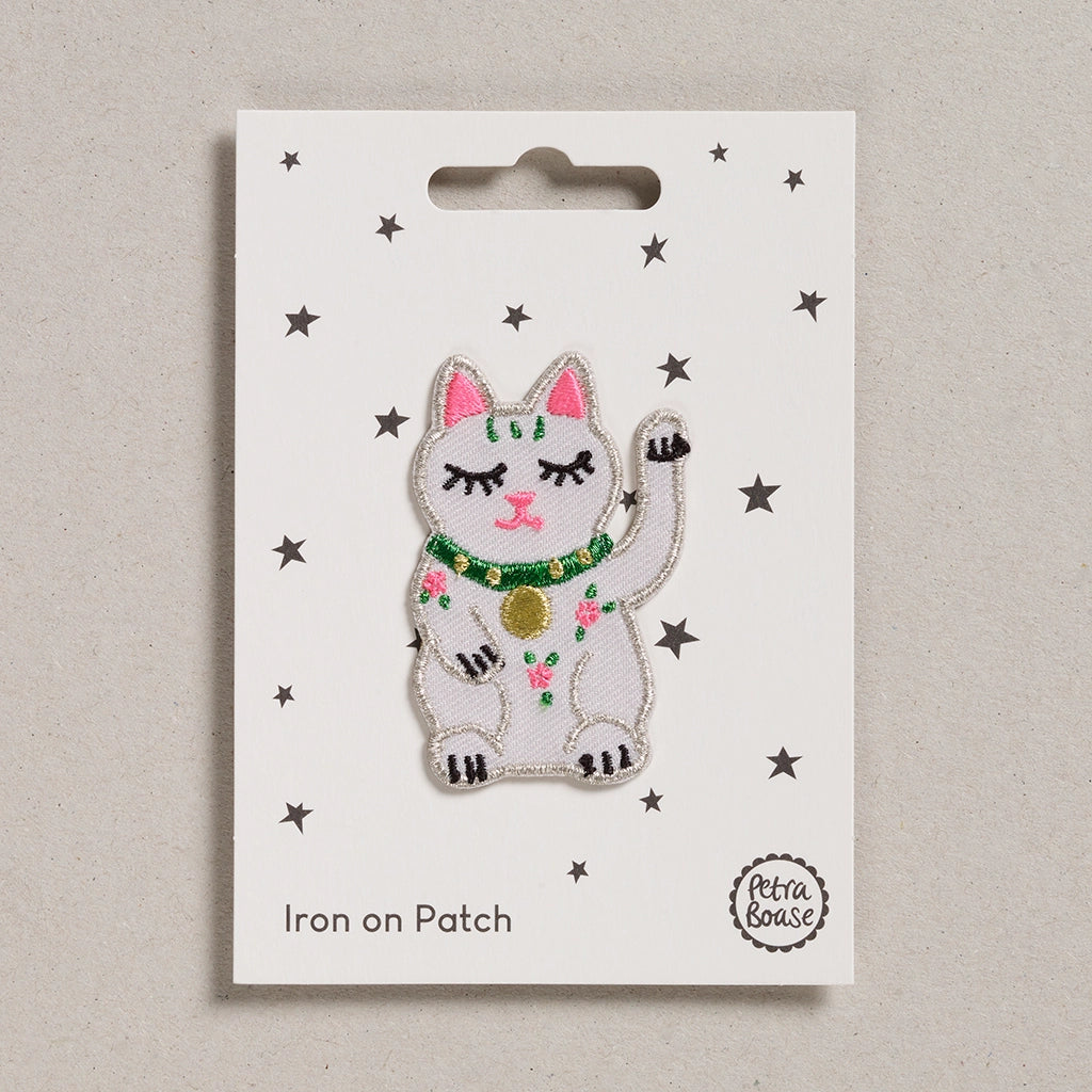 Iron-on Patch - Lucky Cat