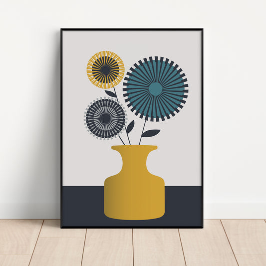 Mustard Vase Print