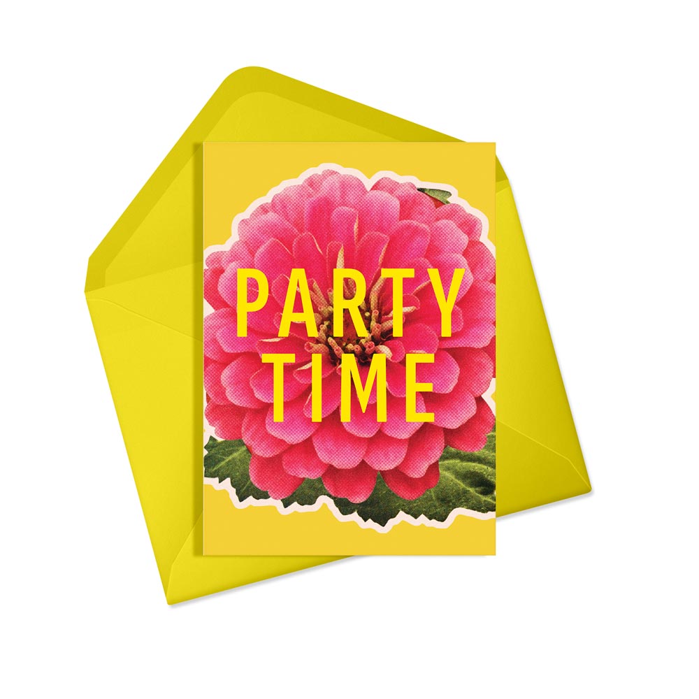 Party Time Floral Card