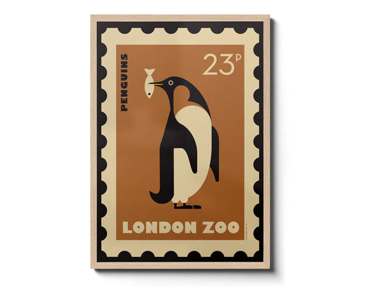 Penguin Stamp Print