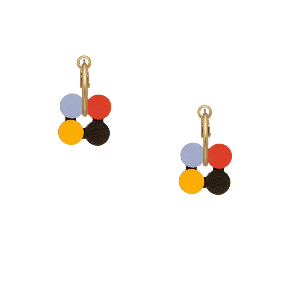 Primary Dots Hoop Earrings