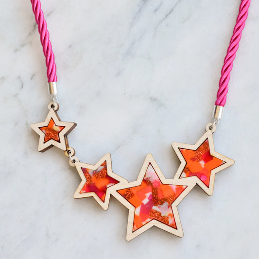 Shooting Star Necklace - Recycled Acrylic