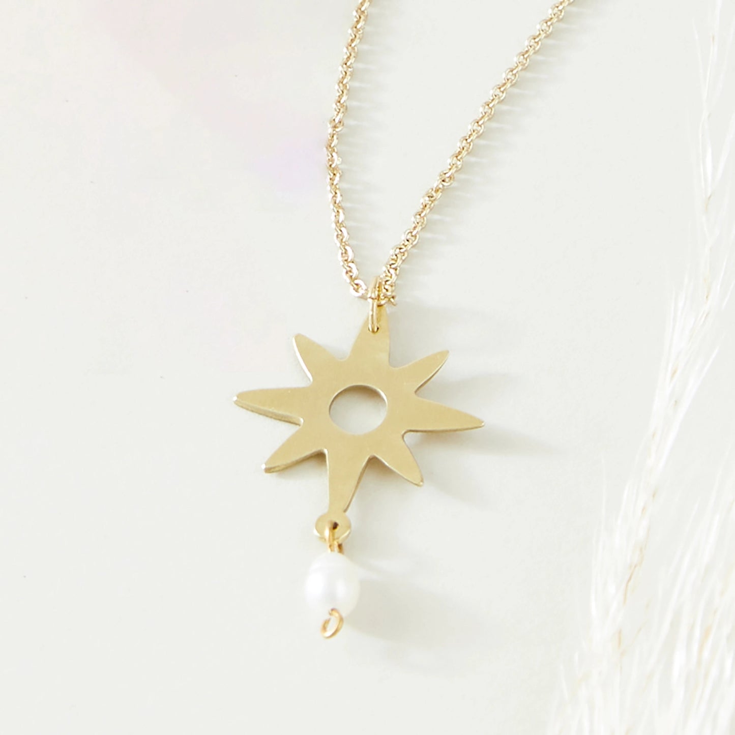 Starburst Pearl Pendant