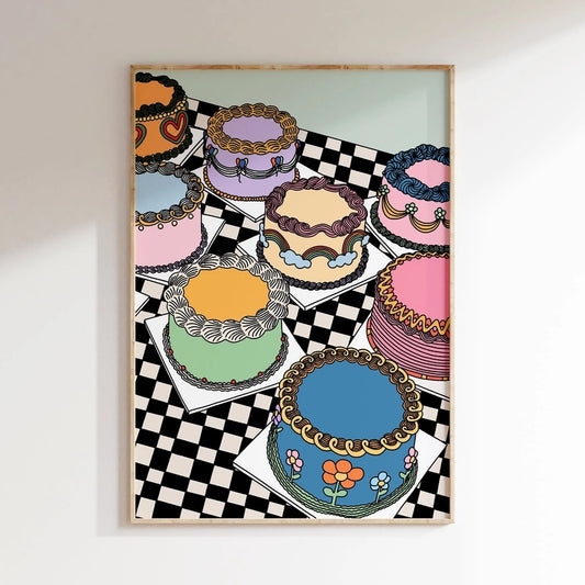 Table of Cakes Print