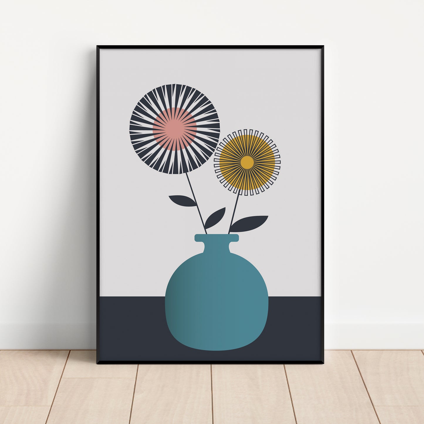 Teal Vase Print