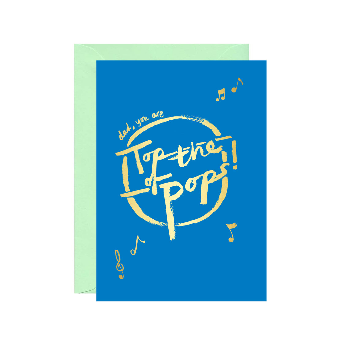 Blue 'Top of the Pops' Father's Day Card Loola Loves Ickaprint Loola Loves UK