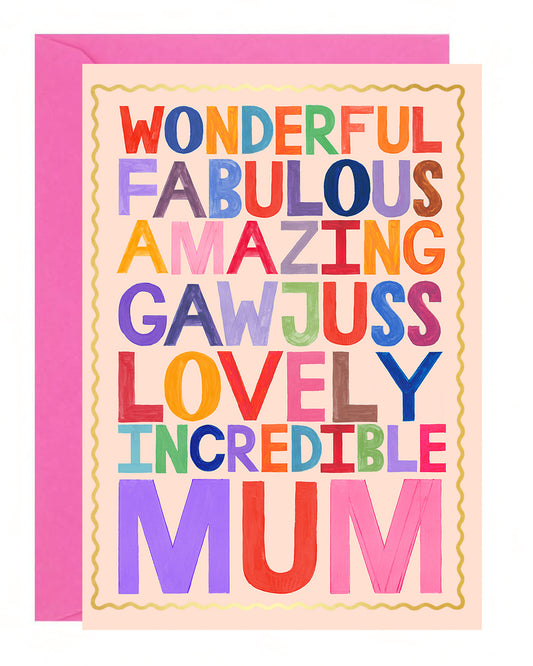 Wonderful Mum Card