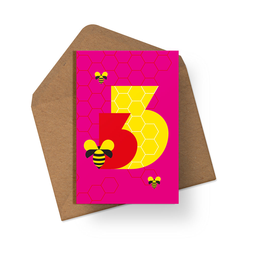 3rd Birthday - Multipack of 6 Cards - Loola Loves UK