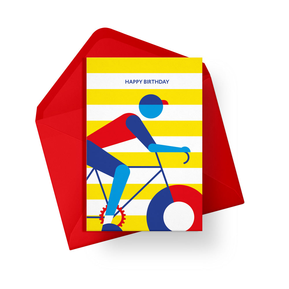 Happy Birthday Cyclist Card - Loola Loves UK