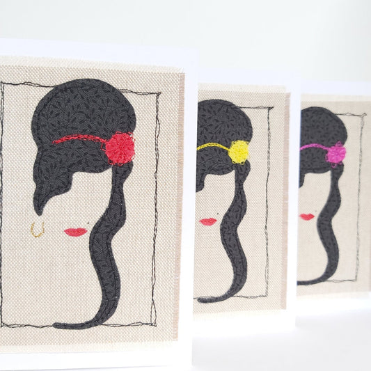 Amy Winehouse Handmade Card - Loola Loves UK