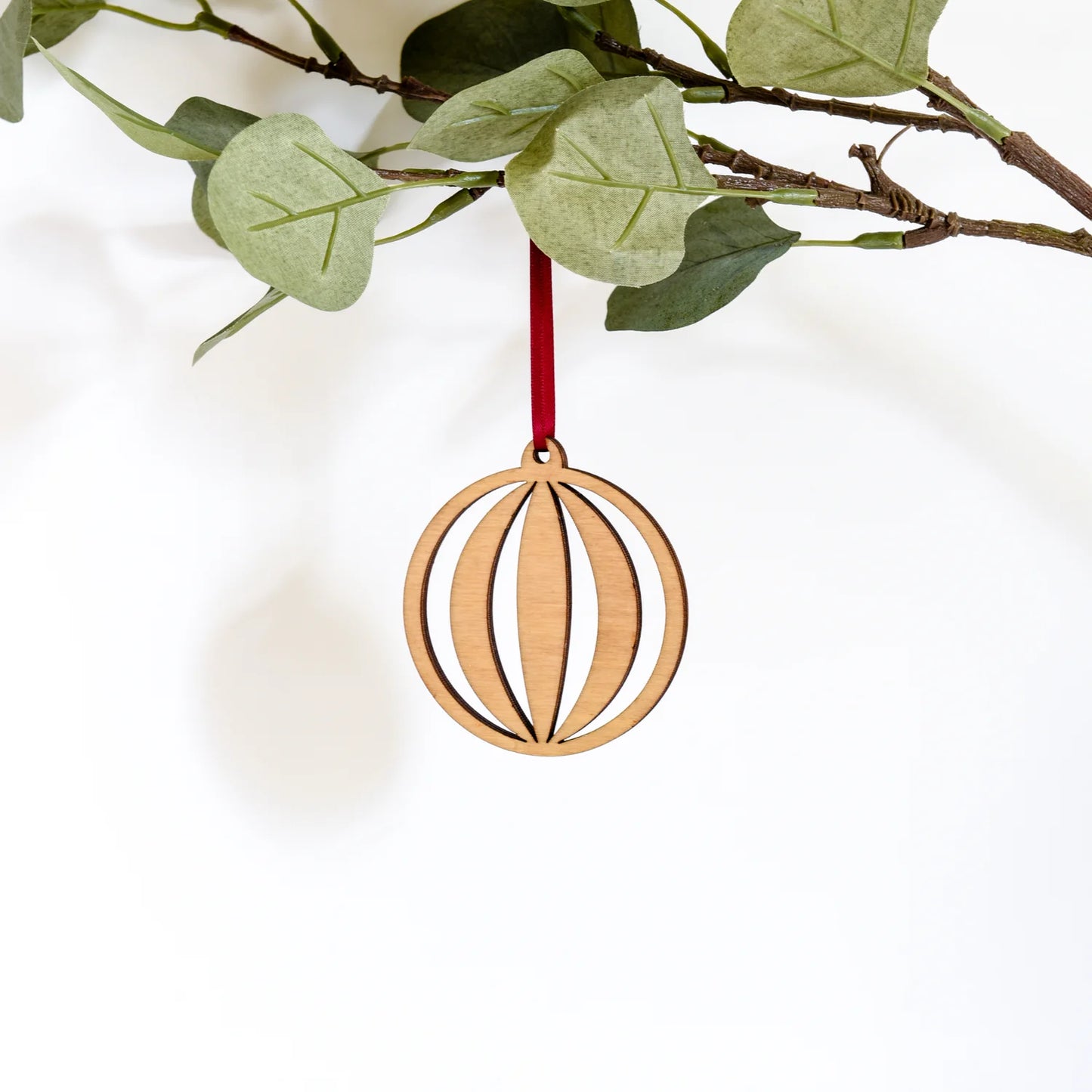 Wooden Christmas Decoration - Bauble
