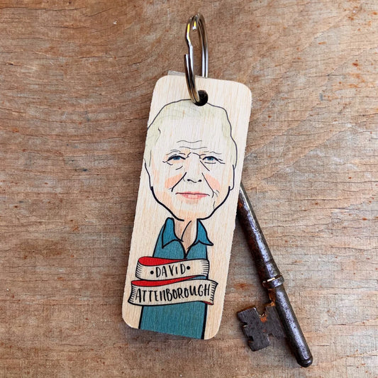 David Attenborough Keyring