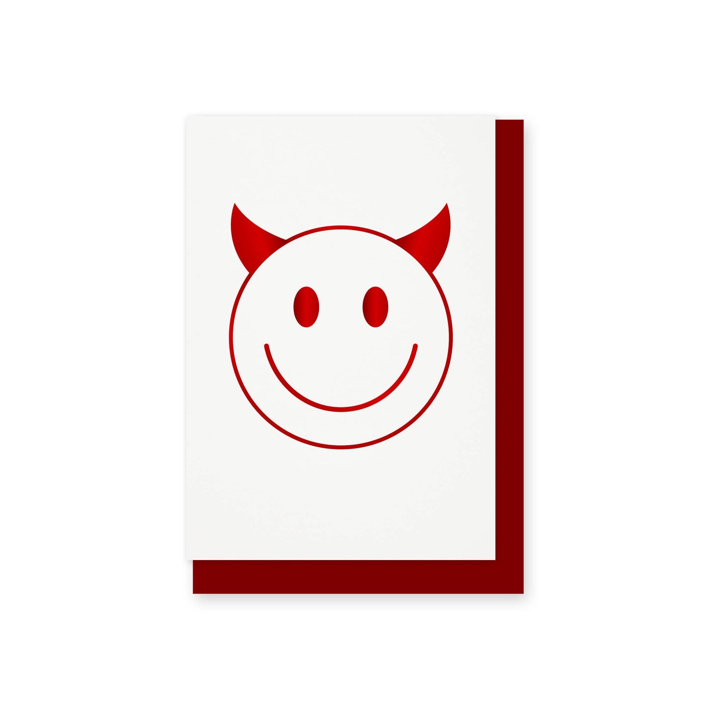 Devil Smiley Face Card