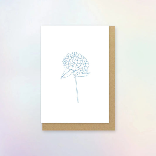 Hydrangea Flower Card