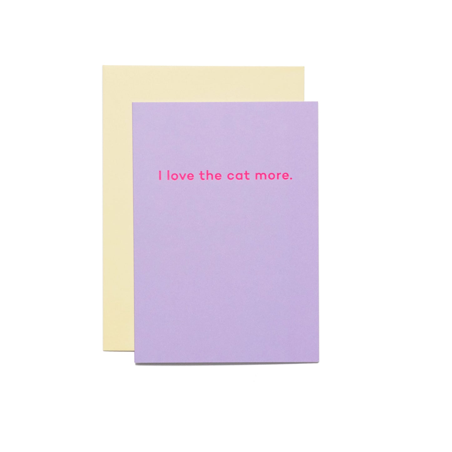 I Love the Cat More Card - Loola Loves UK