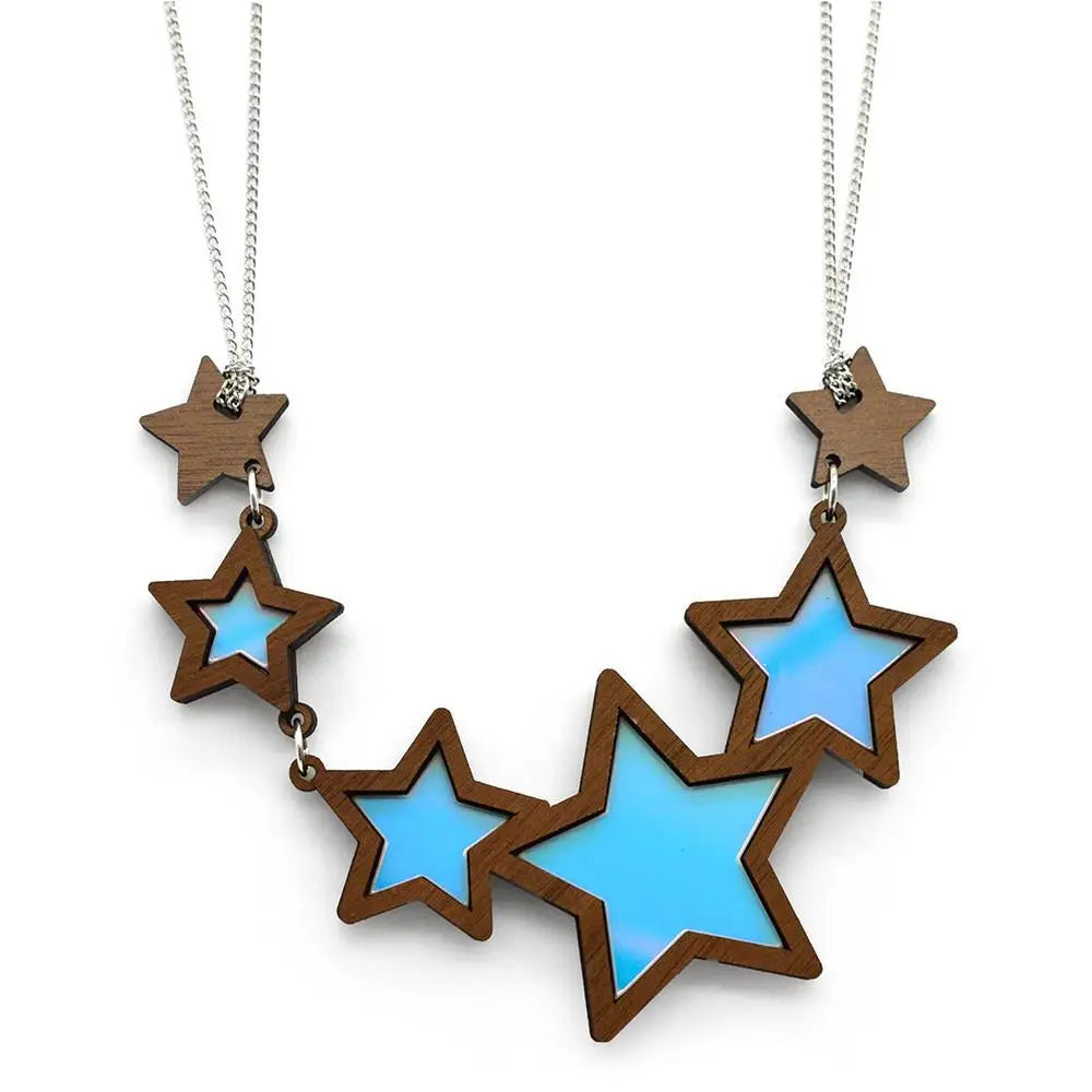 Iridescent Shooting Star Necklace