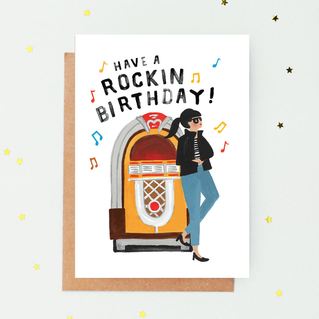 Have A Rockin' Birthday Card - Loola Loves UK