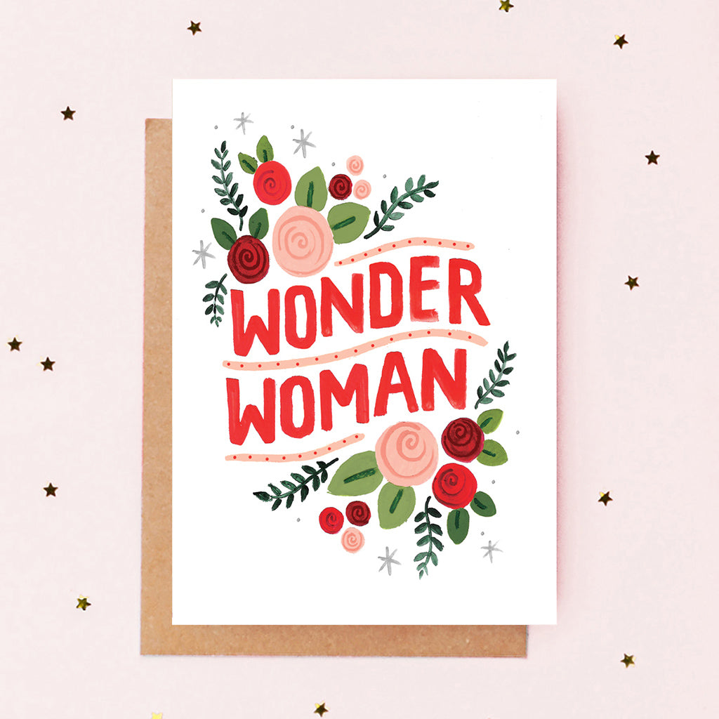 Wonder Woman Card - Loola Loves UK
