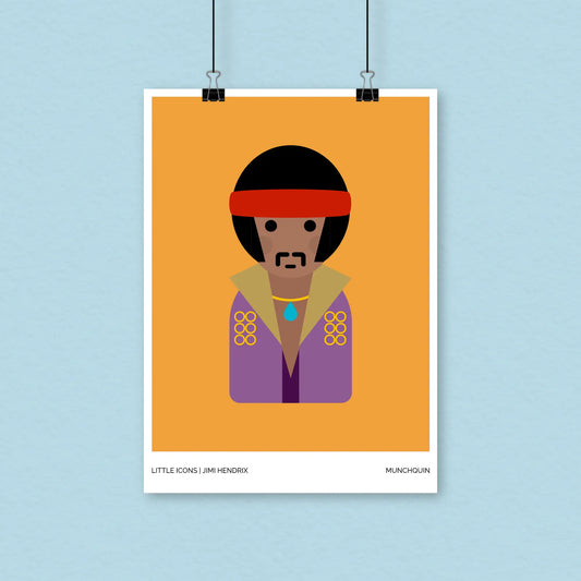 Jimi Hendrix Print - A4