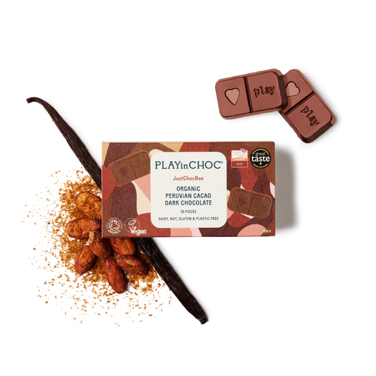 Siocled Tywyll JustChocBox - 10 darn