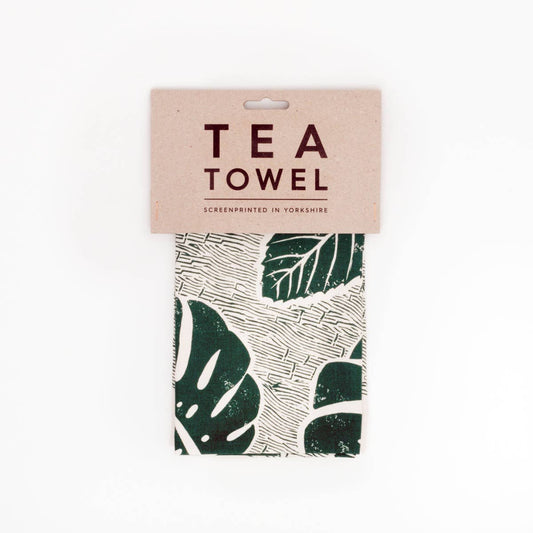 Leaf Tea Towel - Green