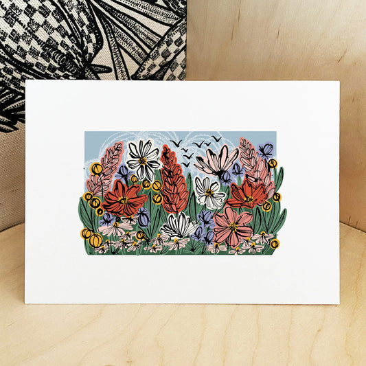 Spring Meadow Print - A4
