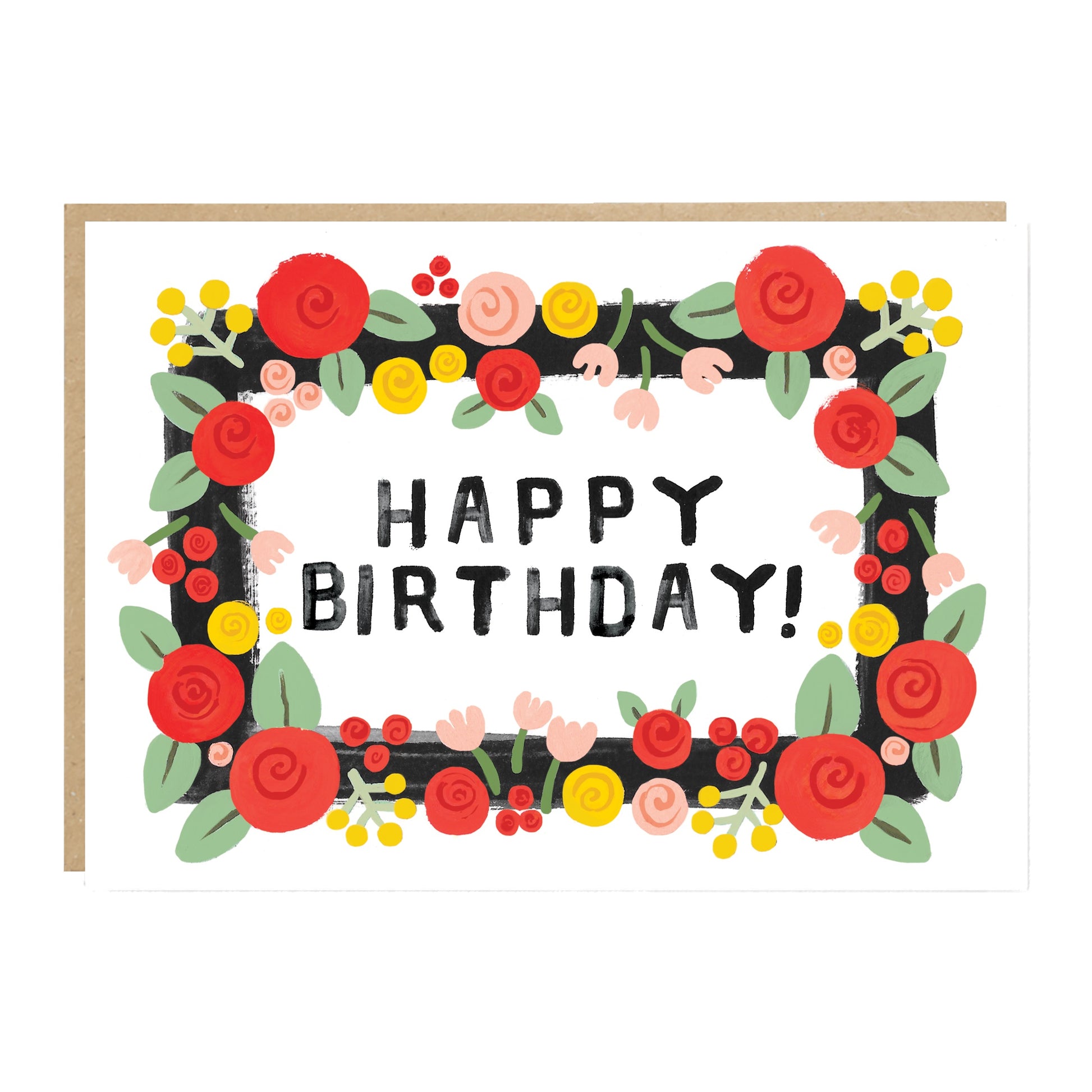 Happy Birthday Floral Card - Loola Loves UK
