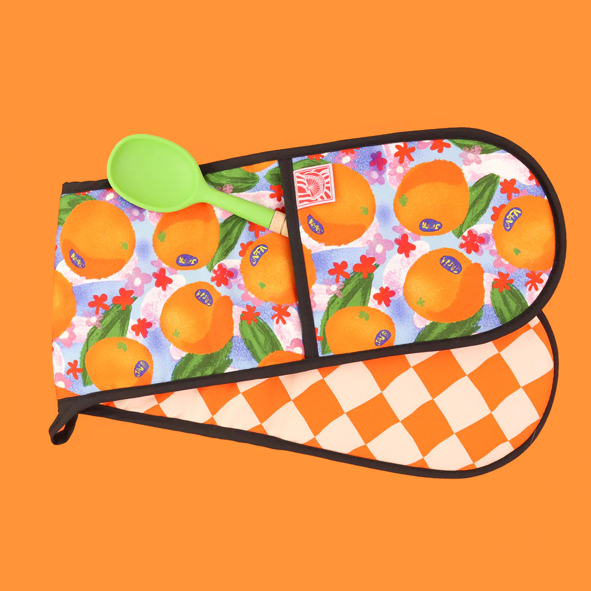Oranges Double Oven Glove