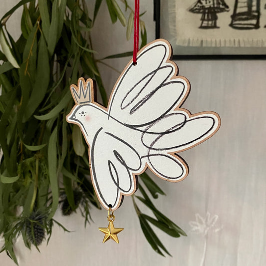 Peace Dove Christmas Decoration