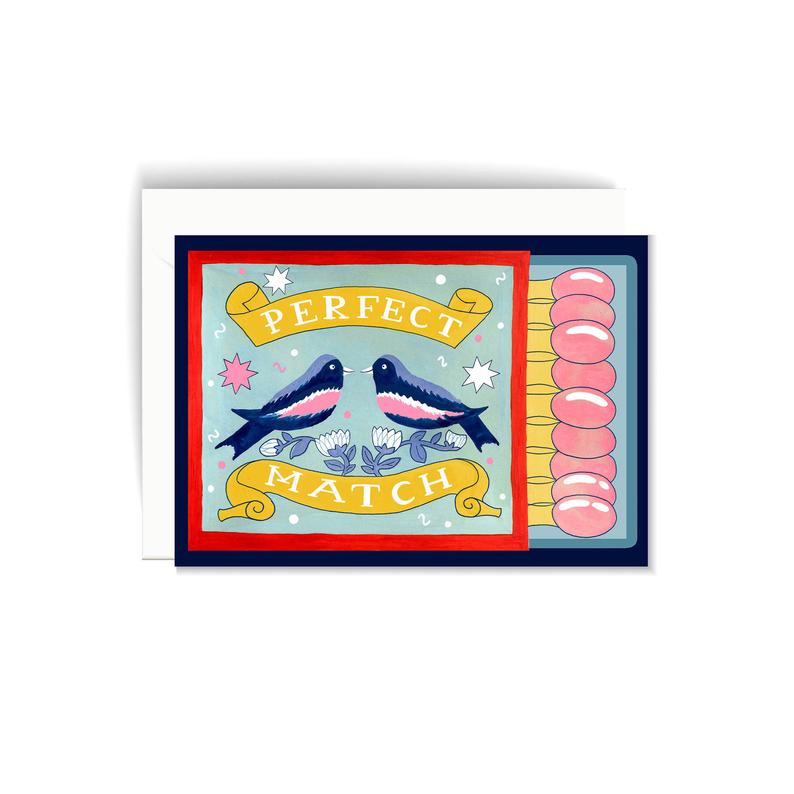 'Perfect Match' Matchbox Card