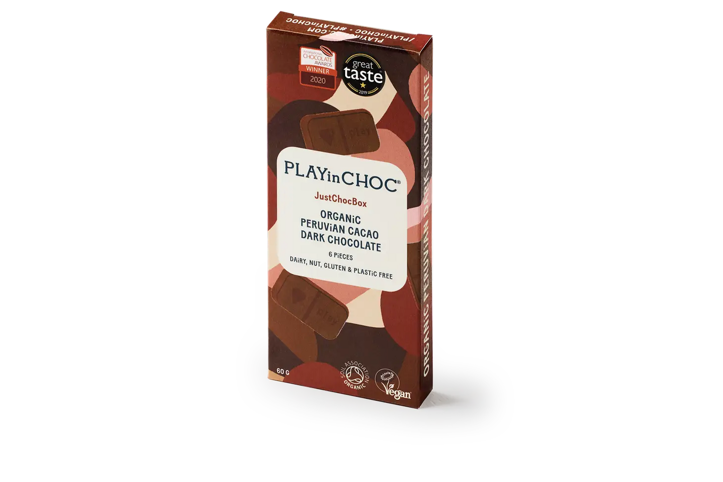 JustChoc Box Dark Chocolate - 6 pieces