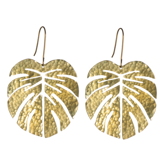 SOT Tropical Leaf Earrings - Large