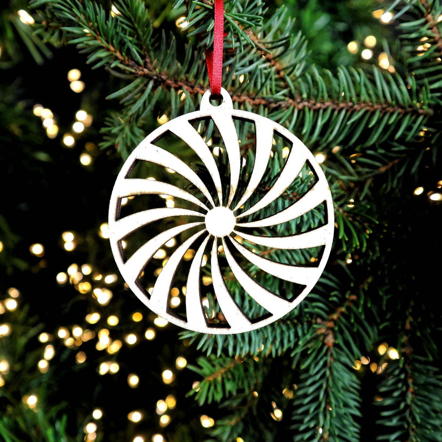 Wooden Christmas Decoration - Spiral