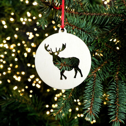 Wooden Christmas Decoration - Stag