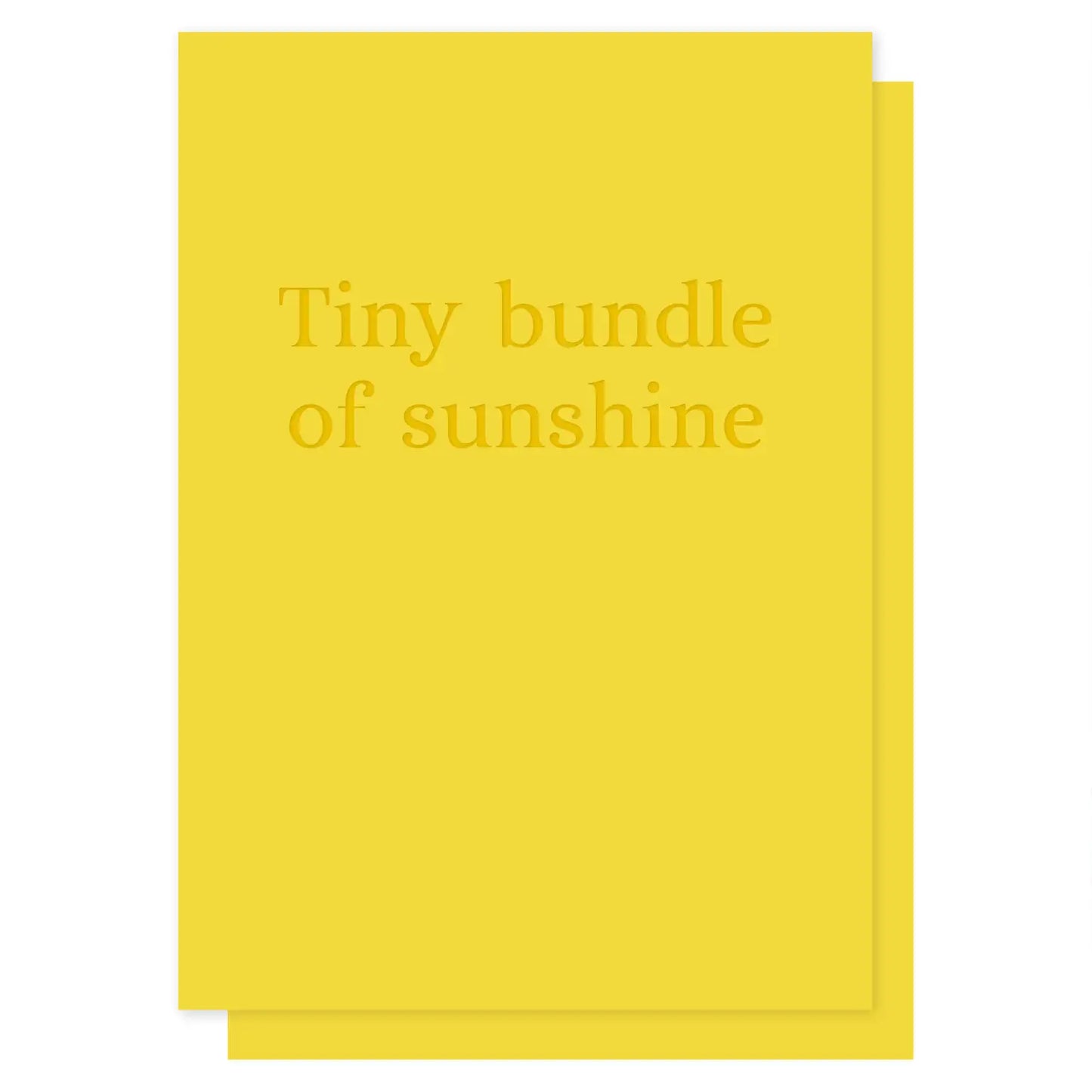 Tiny Bundle of Sunshine Card